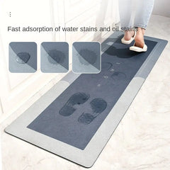 Kitchen Absorbent Mat Non-Skid Waterproof Wipeable